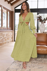 Forever Moments Maxi Dress Green