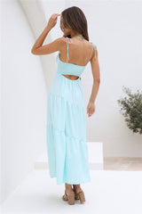 Wild Breeze Maxi Dress Aqua