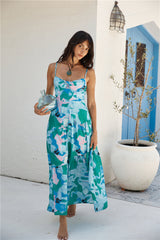Aurora Lights Maxi Dress Blue