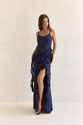 Urban Elegance Maxi Dress Navy