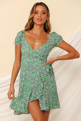 Moments To Reminisce Dress Green