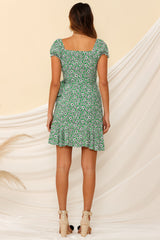 Moments To Reminisce Dress Green