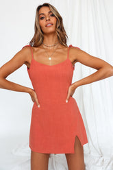 Cool Classic Dress Rust