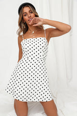 French Muse Dress White Black