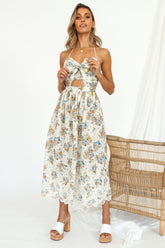 Ariel Midi Dress Yellow