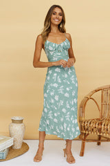 Cherry Currant Maxi Dress Sage