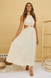 Aulma Maxi Dress Beige