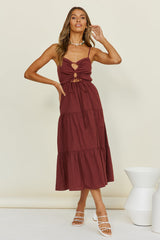 We Are Here Maxi Dress Brown