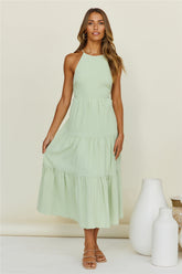 Take A Second Maxi Dress Green