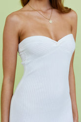 Changed Memories Knit Maxi Dress White