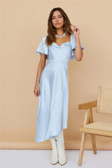 Airie Maxi Dress Steel Blue
