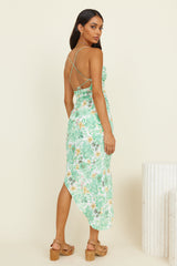 Under The Clouds Midi Dress Green