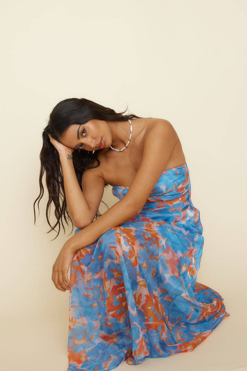 Summer Hope Maxi Dress Blue