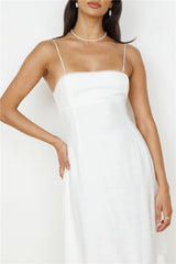 Running Free Midi Dress White