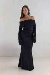 First Class Fantasy Off Shoulder Top Black