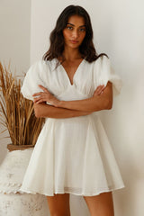 Pancakes For Two Mini Dress White