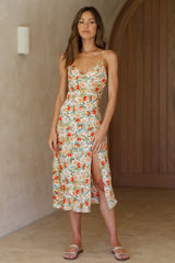 Cactus Flower Midi Dress