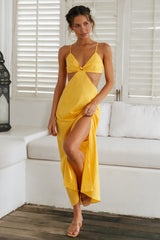 Real With You Maxi Dress Yellow