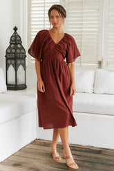 Summertime Lover Maxi Dress Brown