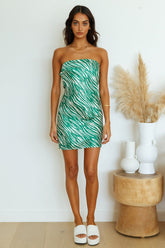 Roaring Hearts Dress Green