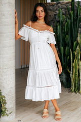 Hard To Resist Maxi Dress White