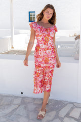 Blooming Heights Midi Dress
