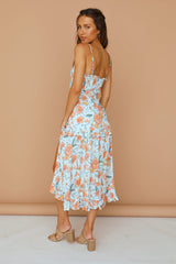 Morning Calls Maxi Dress Blue