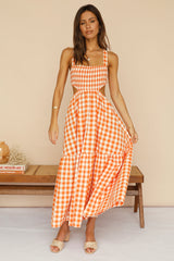 Head In The Clouds Maxi Dress Orange