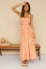 Head In The Clouds Maxi Dress Orange