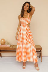 Head In The Clouds Maxi Dress Orange