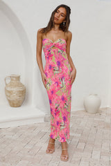Walking Distance Midi Dress Pink