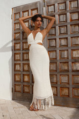 Let This Go Maxi Dress White