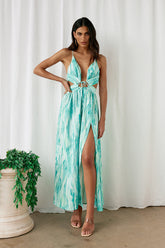 Poolside Chill Maxi Dress Green