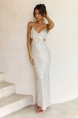 Icy Summit Maxi Dress Champagne