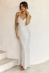 Icy Summit Maxi Dress Champagne