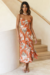 Feeling Proud Maxi Dress Rust