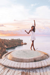 Hopeful Wanderer Dress White