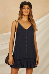 Diving Down Dress Navy