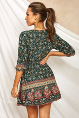 Hive Mind Dress Forest Green