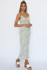 Jungle Parade Maxi Dress Green