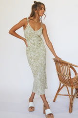 Jungle Parade Maxi Dress Green