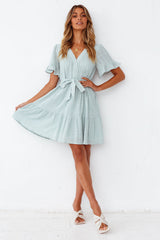 Under The Oak Tree Dress Sage