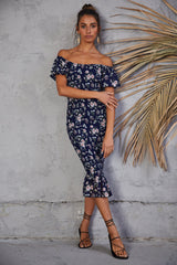 Colours Of You Midi Dress Navy