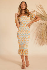 Fields In Amsterdam Midi Dress