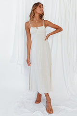 Tomorrow And Today Midi Dress Beige
