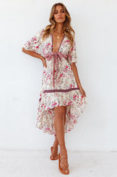 Shine Forever Midi Dress Cream