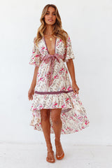 Shine Forever Midi Dress Cream