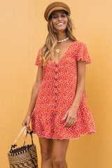 Santa Catalina Dress Red