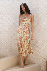 Ocean Breeze Midi Dress Green