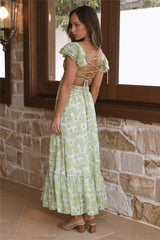 Starting Over Maxi Dress Green